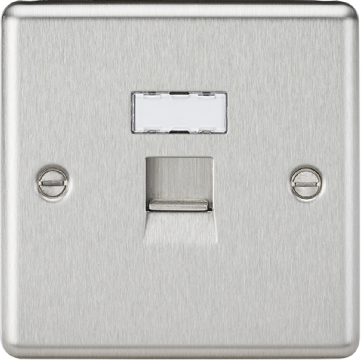 Nh 45 Outlets Knightsbridge CL45BC RJ45 Network Outlet Brushed Chrome