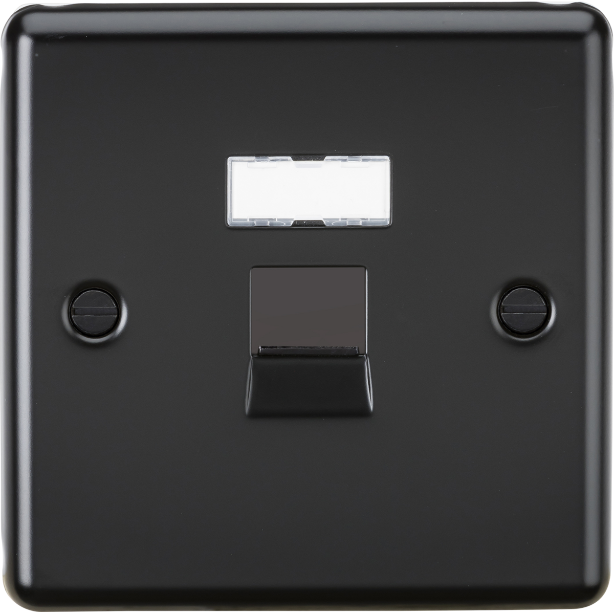Knightsbridge CL45MB RJ45 Network Outlet Matt Black