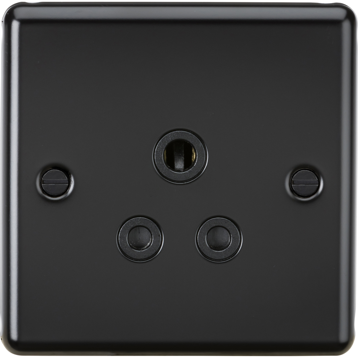 Knightsbridge CL5AMB 5A Unswitched Socket Matt Black