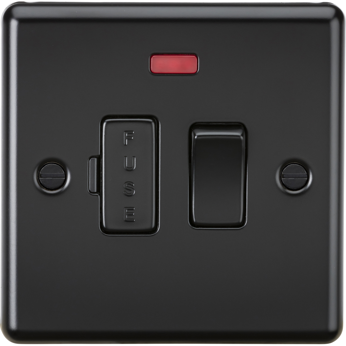 Knightsbridge CL63NMBB 13A Switched Fused Spur Unit with Neon Matt Black