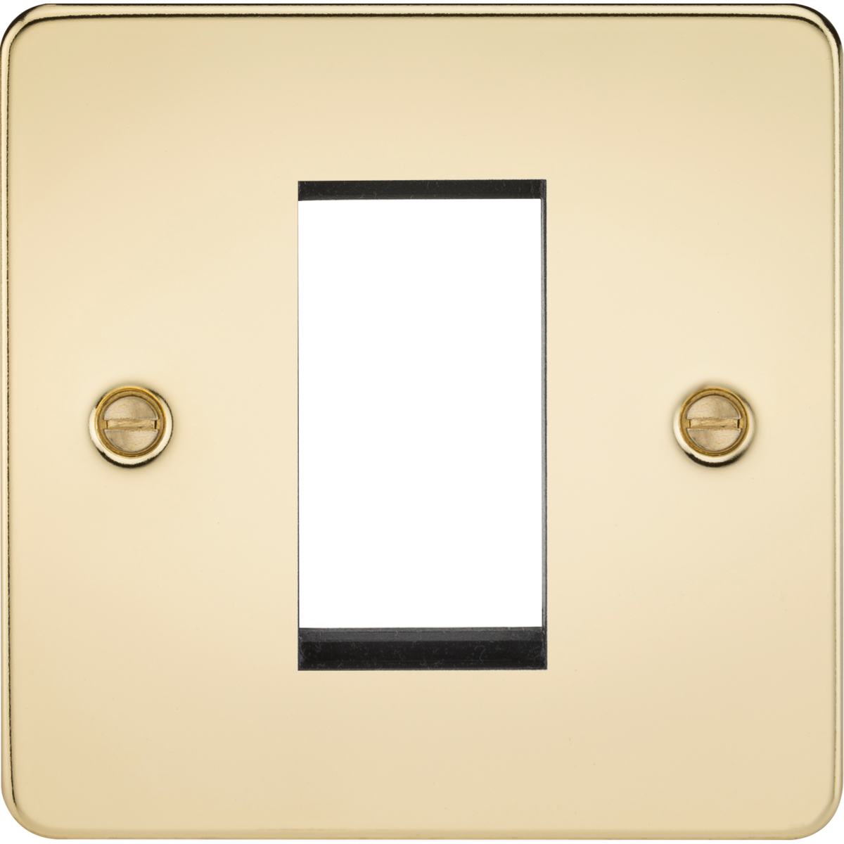 Knightsbridge FP1GPB 1G Modular Faceplate - Polished Brass