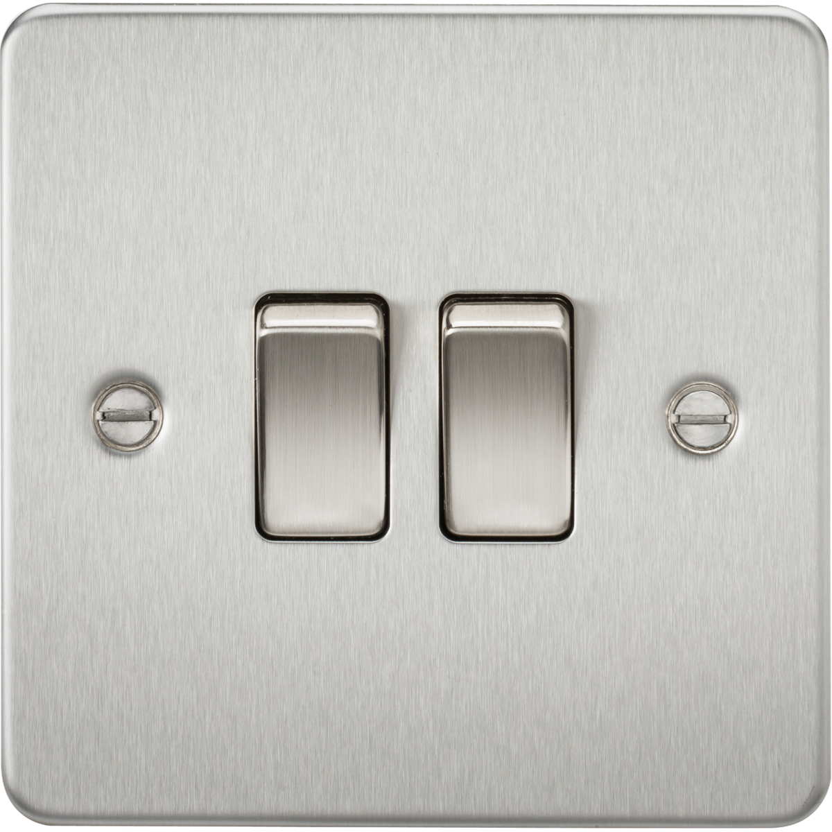 Knightsbridge FP3000BC 10AX 2G 2-way Switch Brushed Chrome