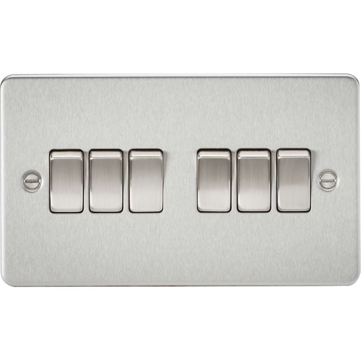 Knightsbridge FP4200BC 10AX 6G 2-way Switch Brushed Chrome