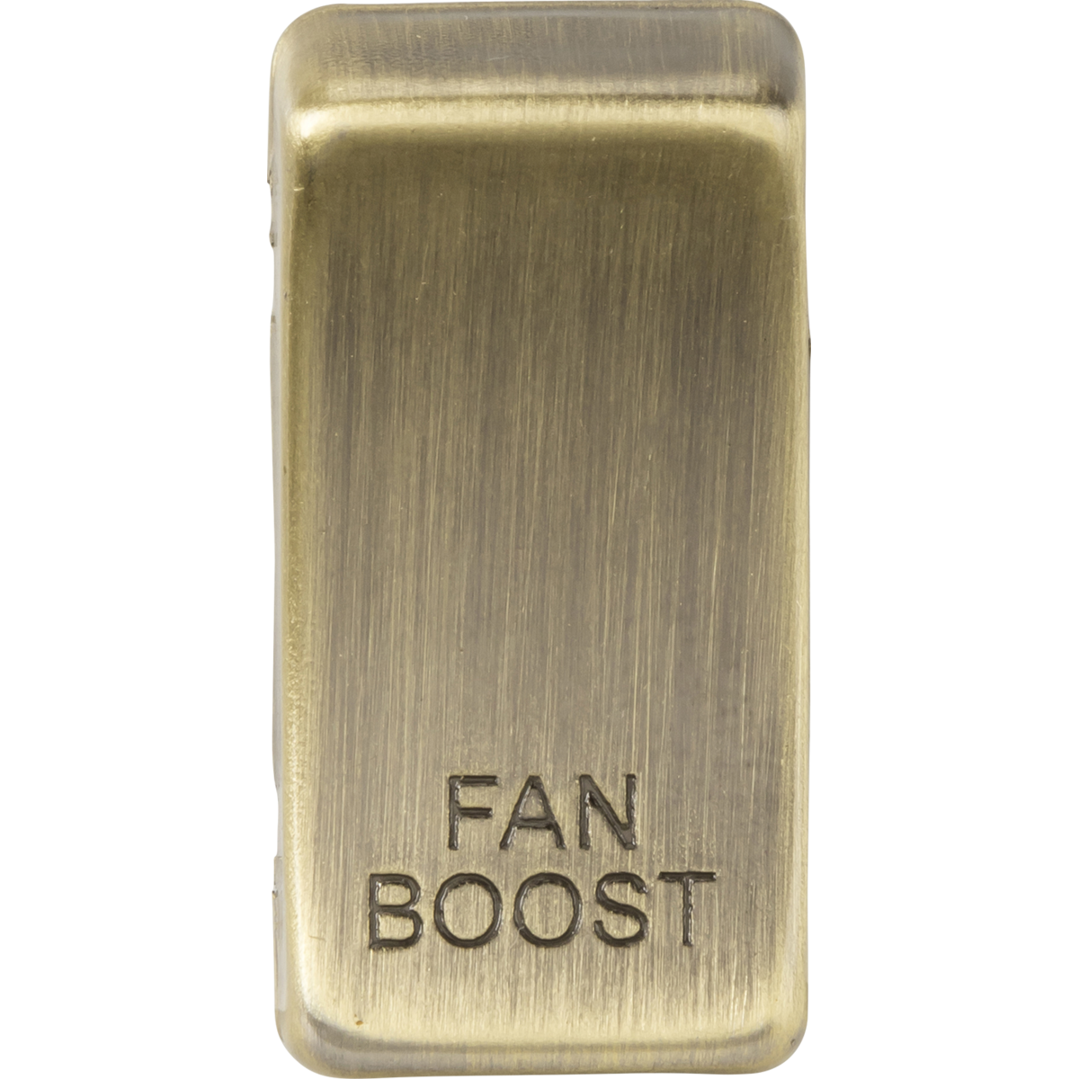 Knightsbridge GDBOOSTAB Switch cover "marked FAN BOOST" antique brass