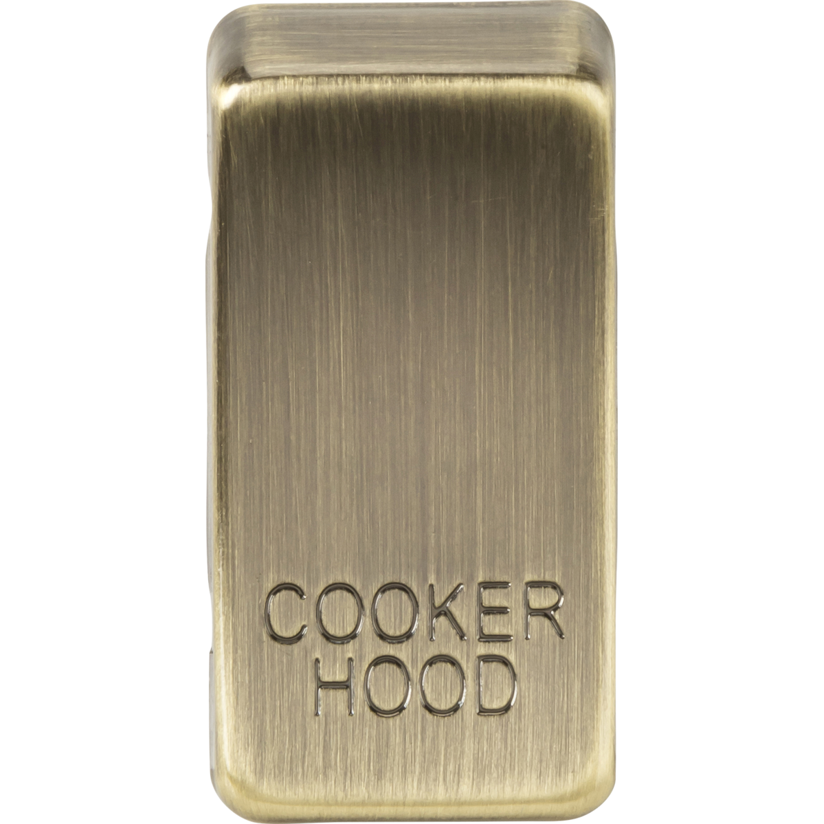 Knightsbridge GDCOOKAB Switch cover "marked COOKER HOOD" antique brass