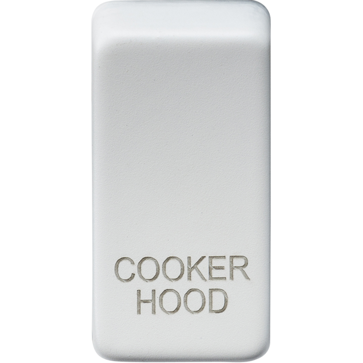Knightsbridge GDCOOKMW Switch cover "marked COOKER HOOD" matt white