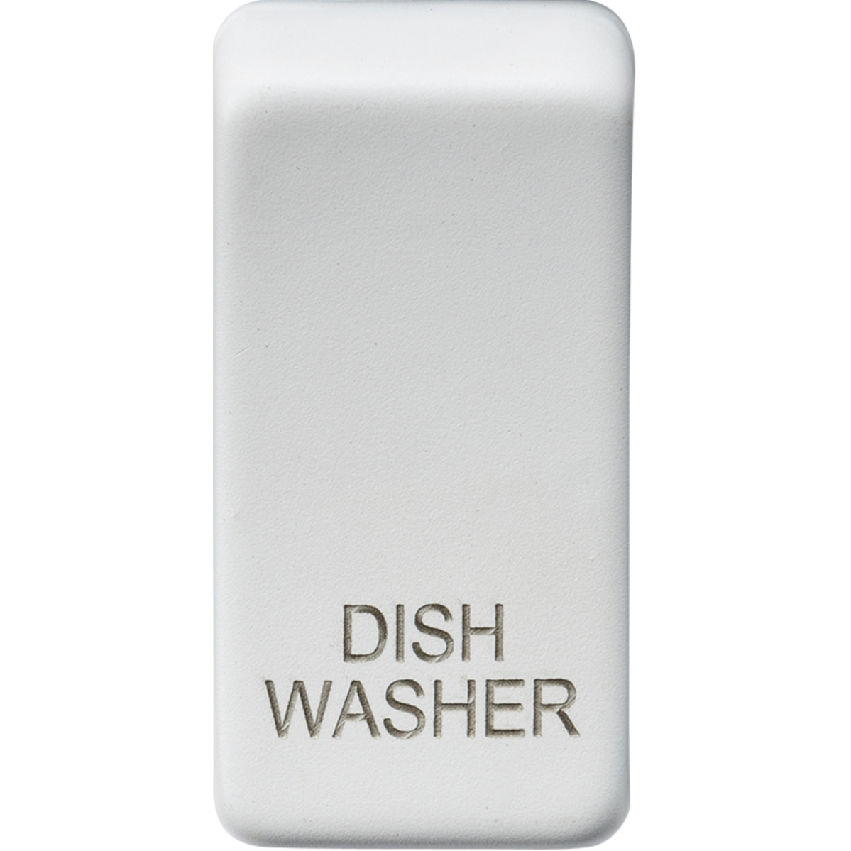 Knightsbridge GDDISHMW Switch cover "marked DISHWASHER" matt white