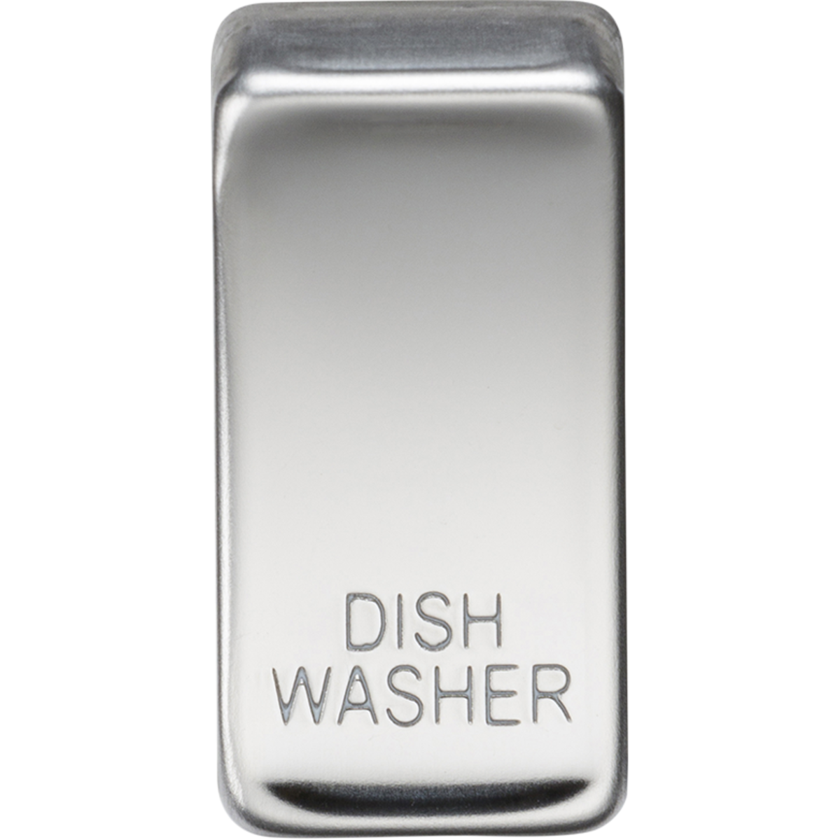 Knightsbridge GDDISHPC Switch cover "marked DISHWASHER" polished chrome