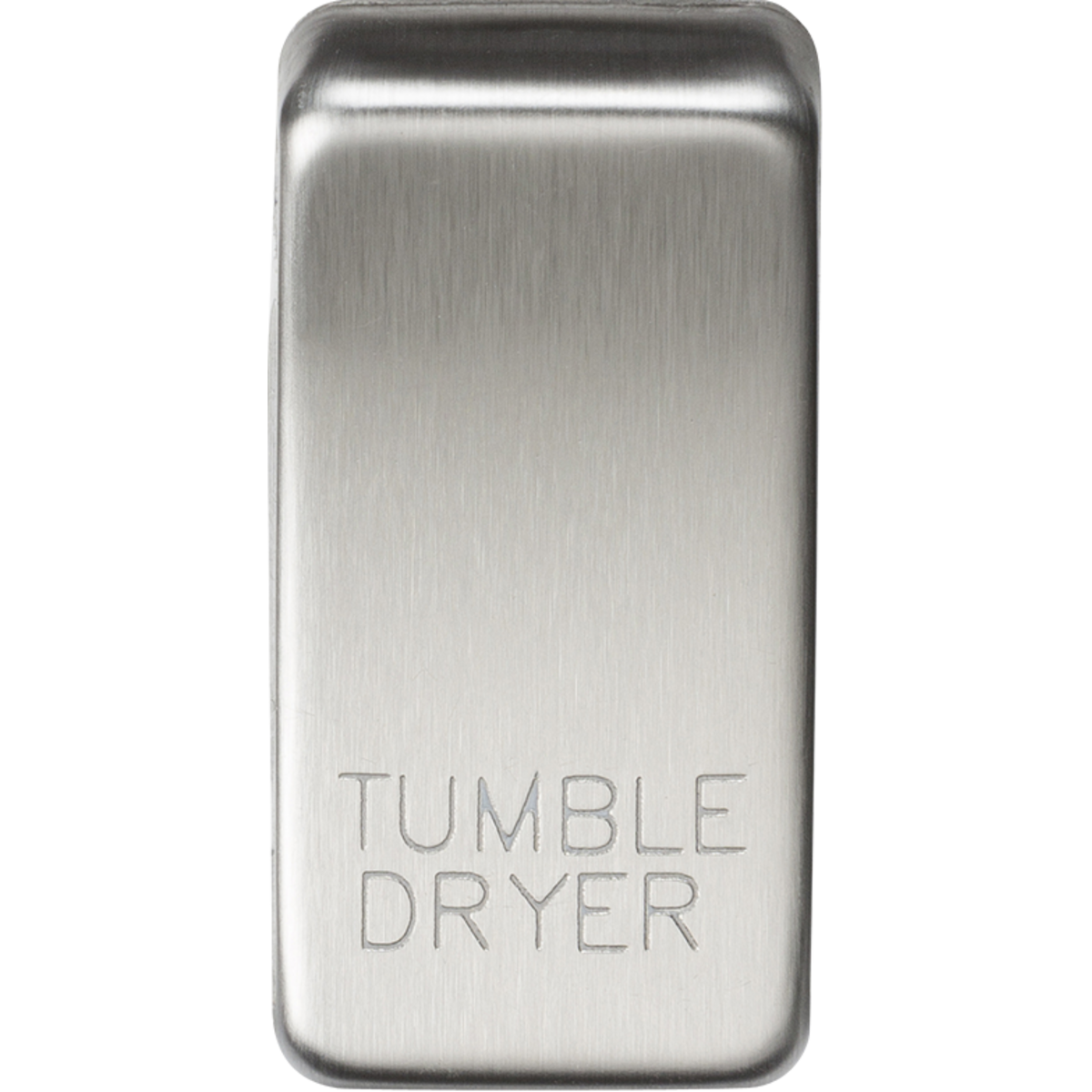Knightsbridge GDDRYBC Switch cover "marked TUMBLE DRYER" brushed chrome