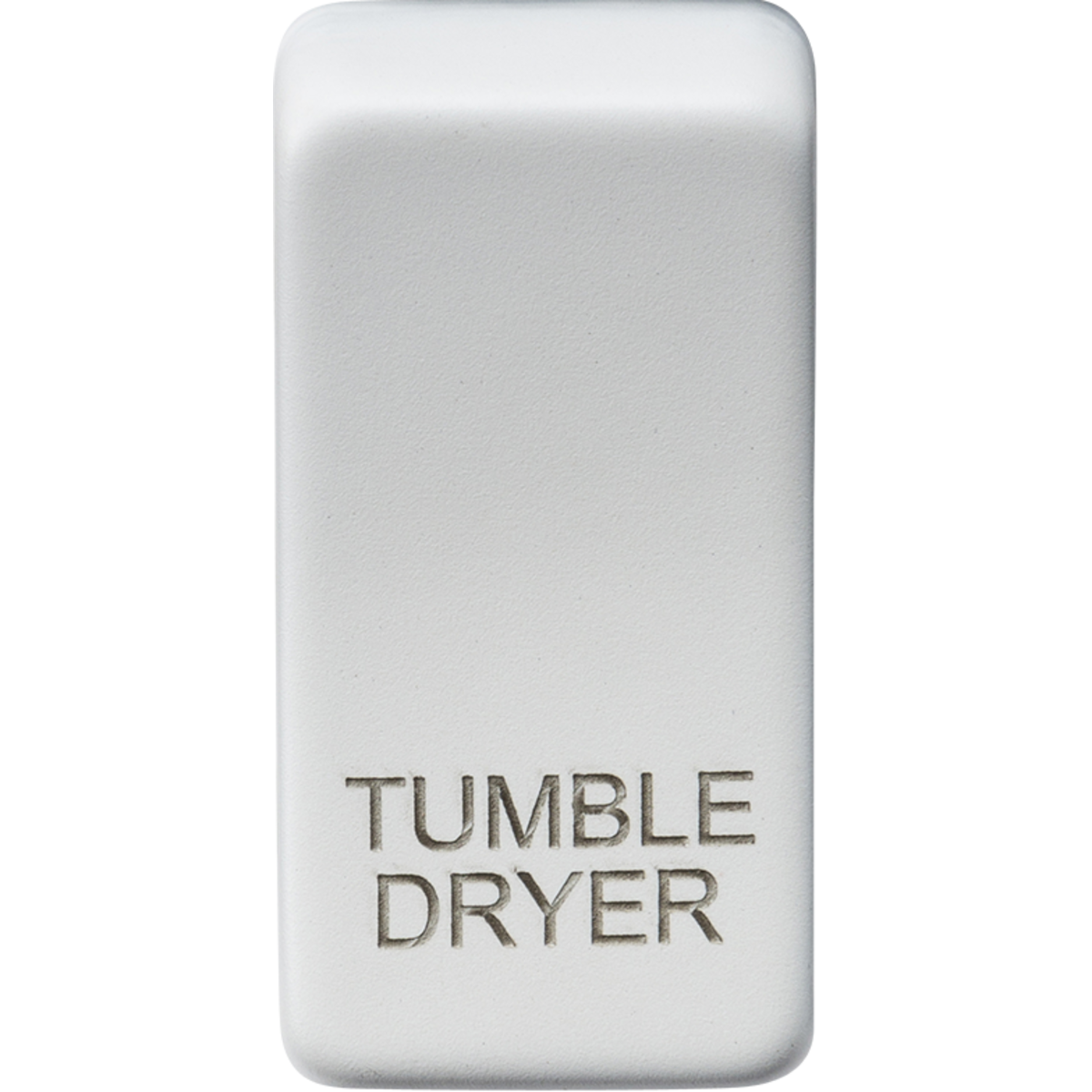 Knightsbridge GDDRYMW Switch cover "marked TUMBLE DRYER" matt white