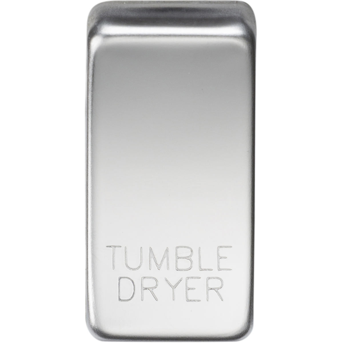 Knightsbridge GDDRYPC Switch cover "marked TUMBLE DRYER" polished chrome