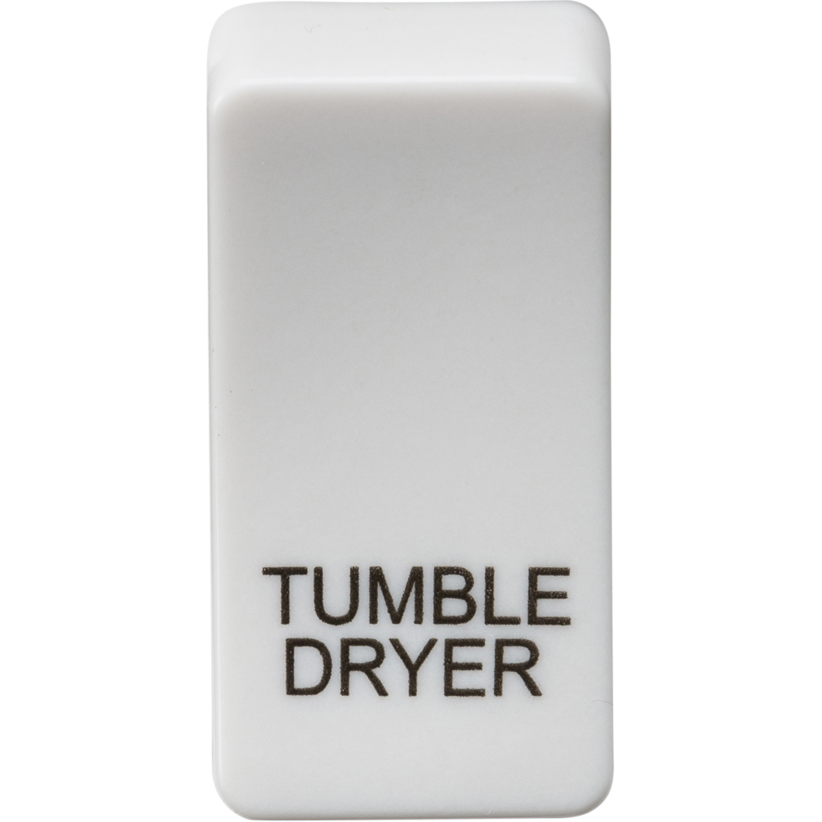 Knightsbridge GDDRYU Switch cover "marked TUMBLE DRYER" white