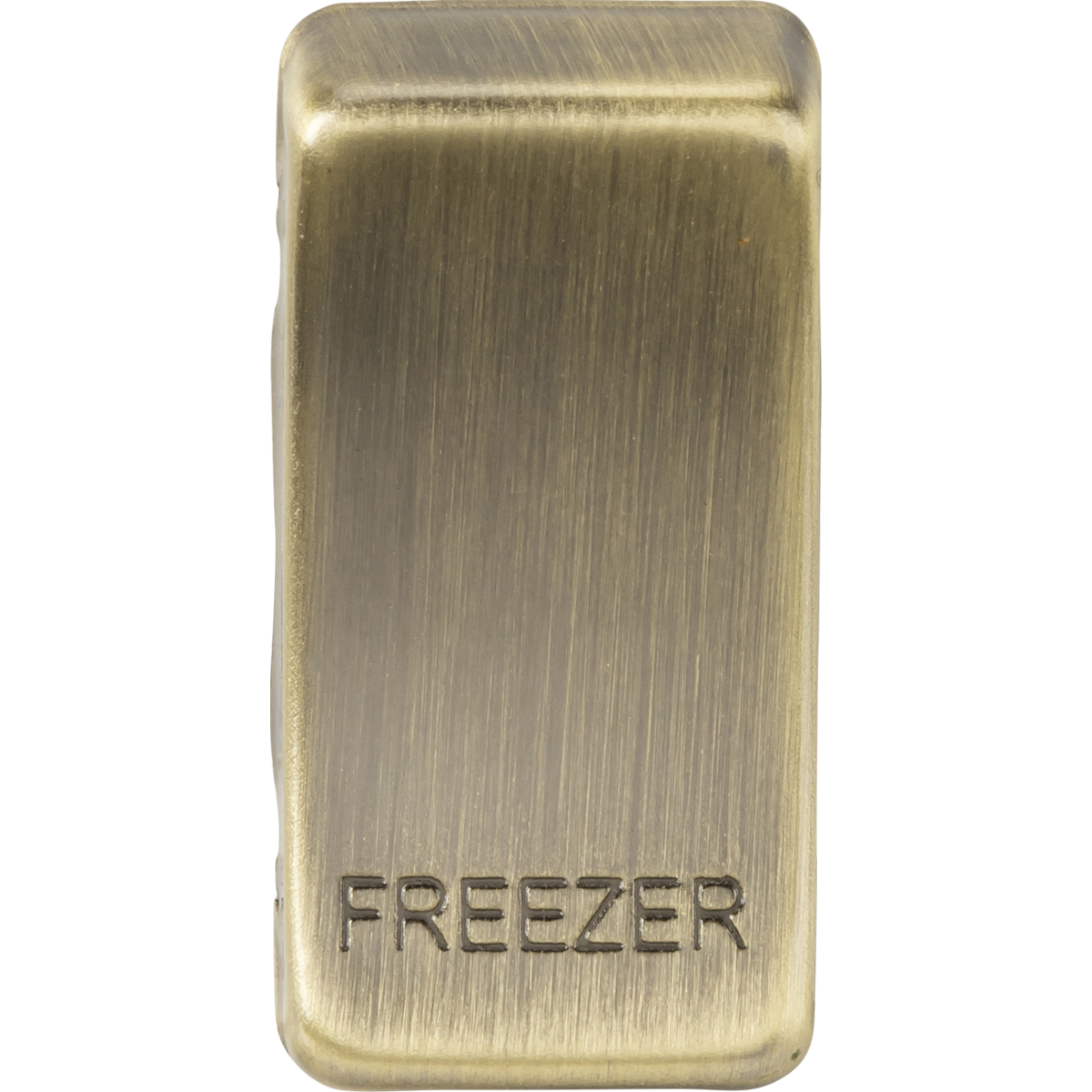 Knightsbridge GDFREEZERAB Switch cover "marked FREEZER" antique brass