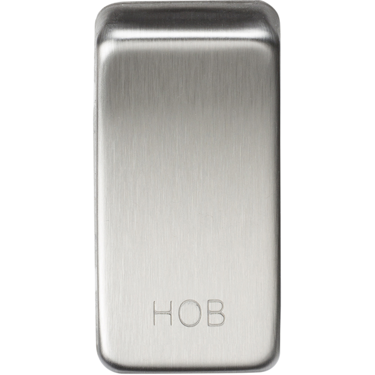 Knightsbridge GDHOBBC Switch cover "marked HOB" brushed chrome