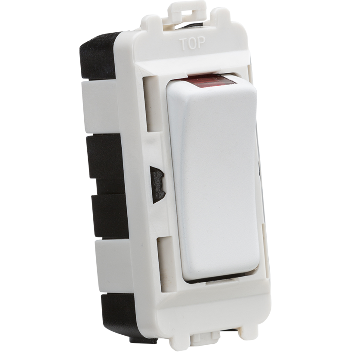 Knightsbridge GDM003MW 20AX DP module with LED indicator - matt white