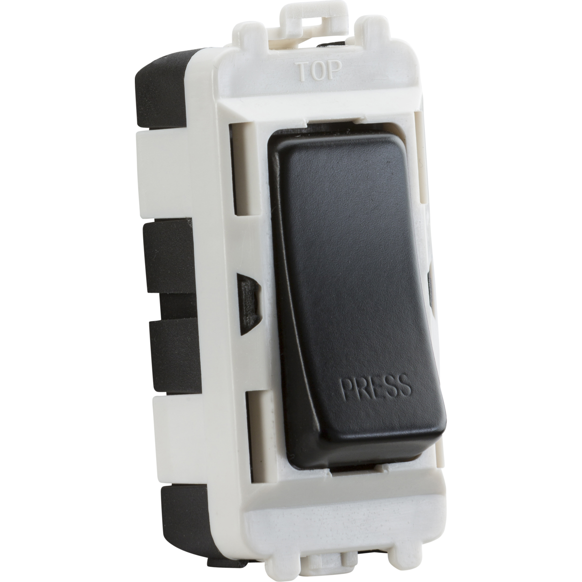Knightsbridge GDM006MB 20AX 2-way retractive SP module (marked PRESS) - matt black