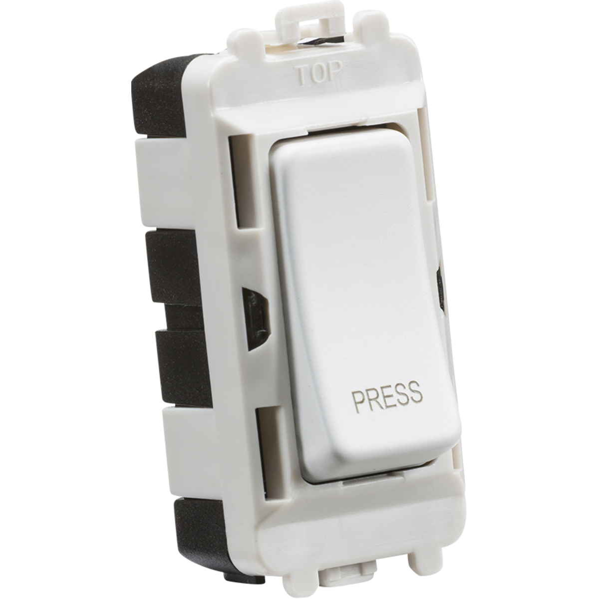 Knightsbridge GDM006MW 20AX 2 way retractive SP module (marked PRESS) - matt white