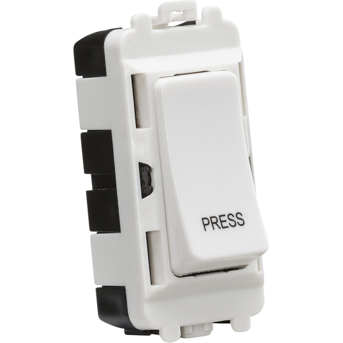 Knightsbridge GDM006U 20AX 2 way retractive SP module (marked PRESS) - white