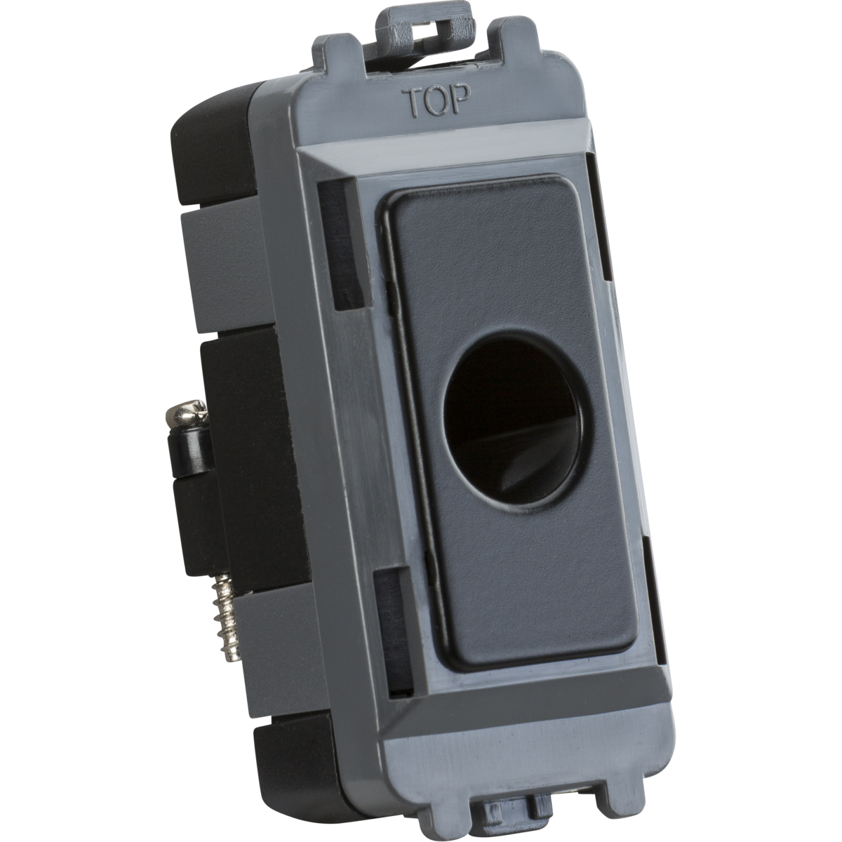 Knightsbridge GDM012MB Flex outlet module (up to 10mm) - matt black