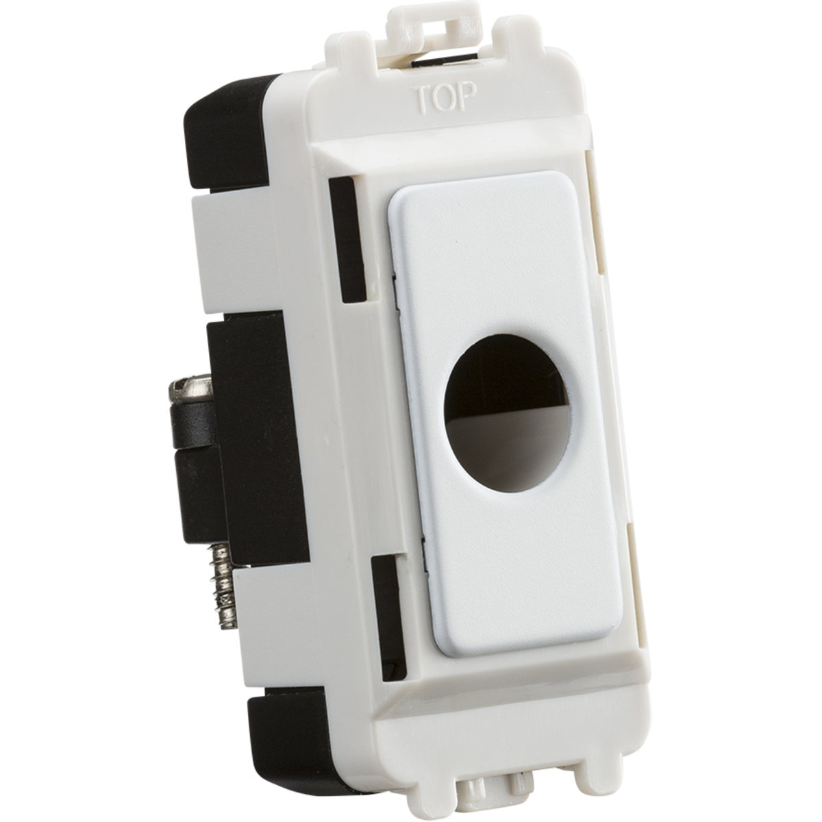 Knightsbridge GDM012MW Flex outlet module (up to 10mm) - matt white