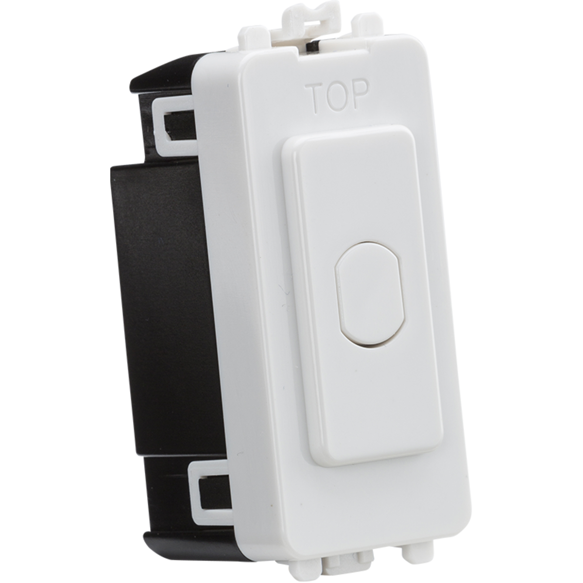 Knightsbridge GDM014U 1G 1-way 10-200W (10-100W LED) trailing edge dimmer (Press Type) - white