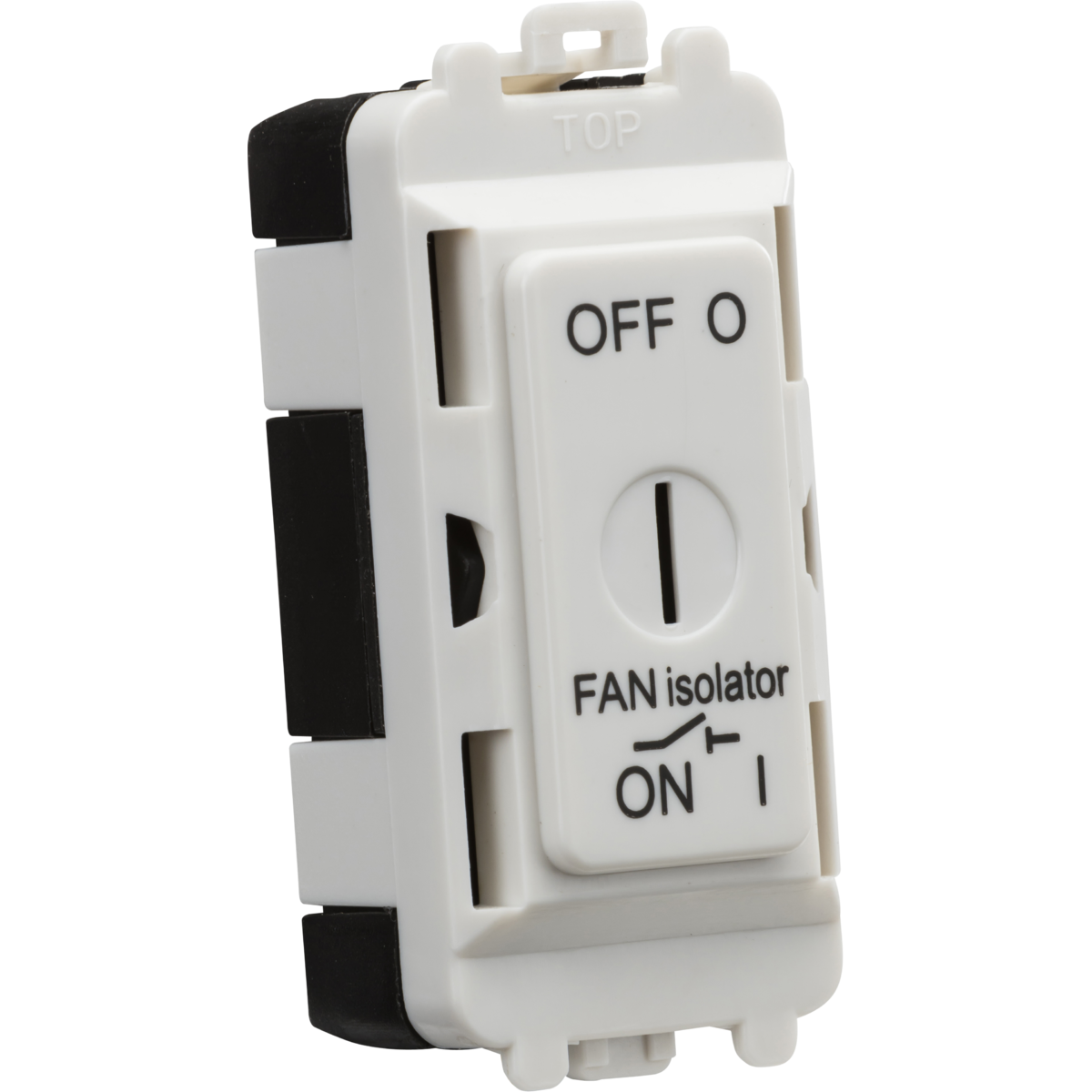 Knightsbridge GDM021U 10A Fan Isolator Key Switch Module White