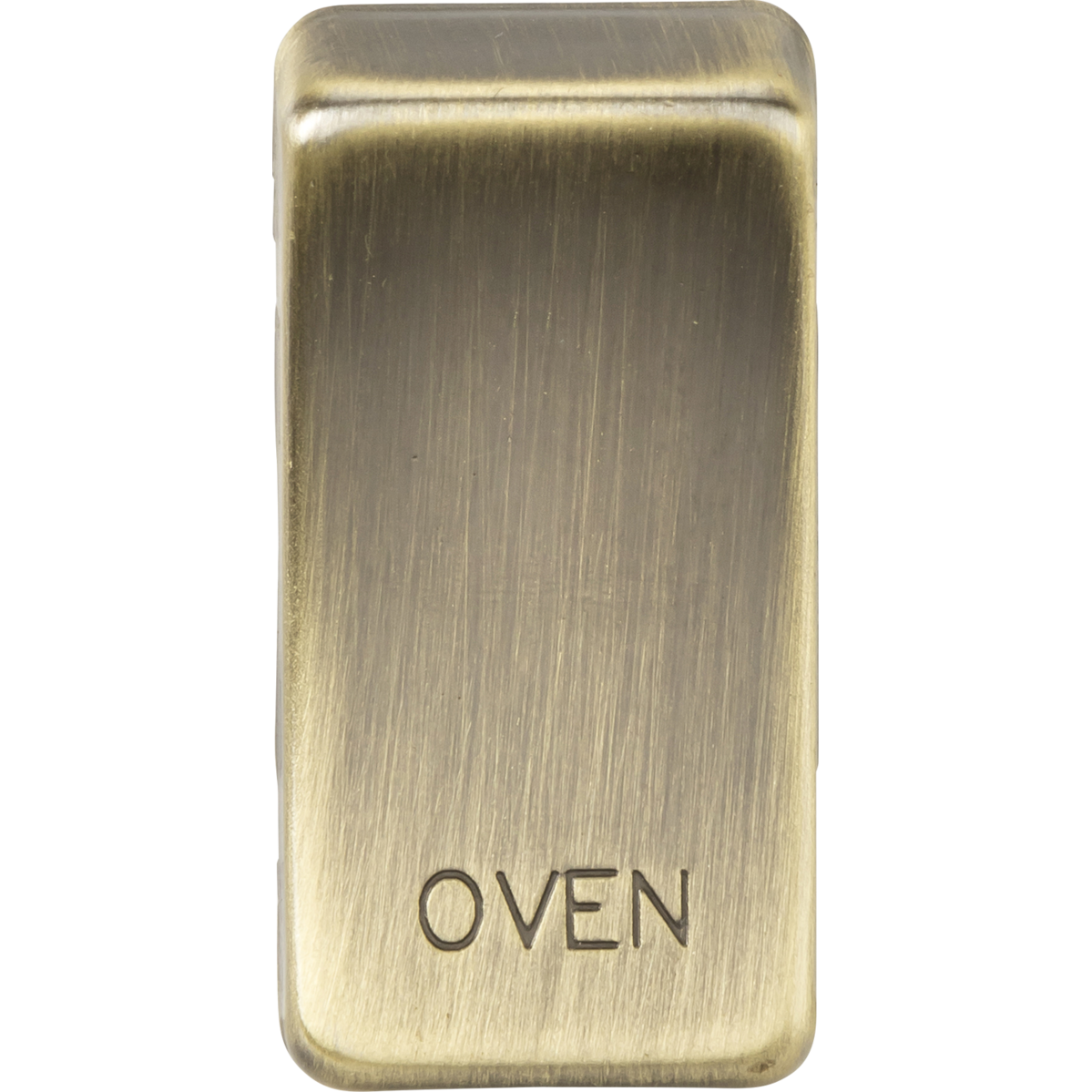 Knightsbridge GDOVENAB Switch cover "marked OVEN" antique brass