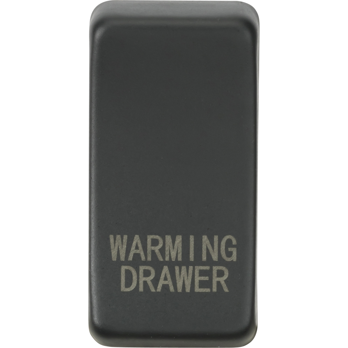 Knightsbridge GDWARMAT Switch cover "marked WARMING DRAWER" anthracite
