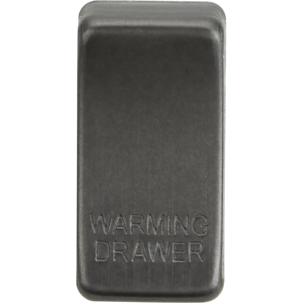 Knightsbridge GDWARMSB Switch cover "marked WARMING DRAWER" smoked bronze