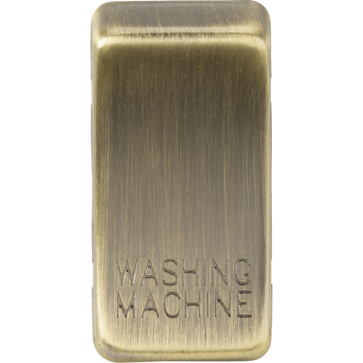 Knightsbridge GDWASHAB Switch cover "marked WASHING MACHINE" antique brass