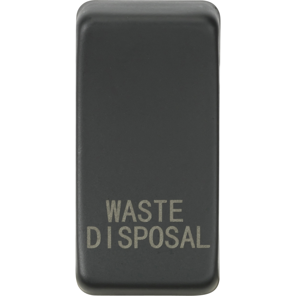 Knightsbridge GDWASTEAT Switch cover "marked WASTE DISPOSAL" anthracite