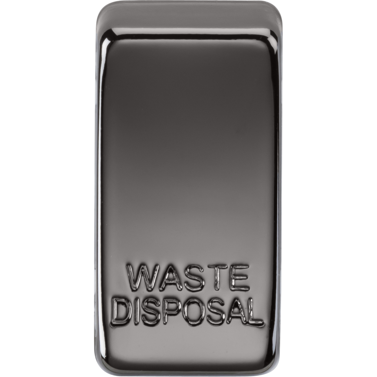 Knightsbridge GDWASTEBN Switch cover "marked WASTE DISPOSAL" black nickel