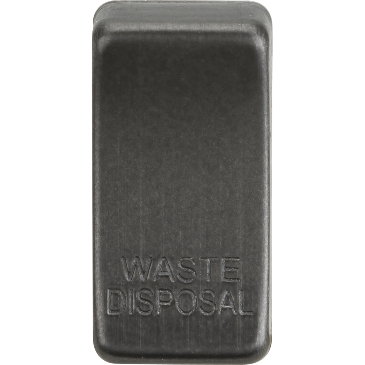 Knightsbridge GDWASTESB Switch cover "marked WASTE DISPOSAL" smoked bronze