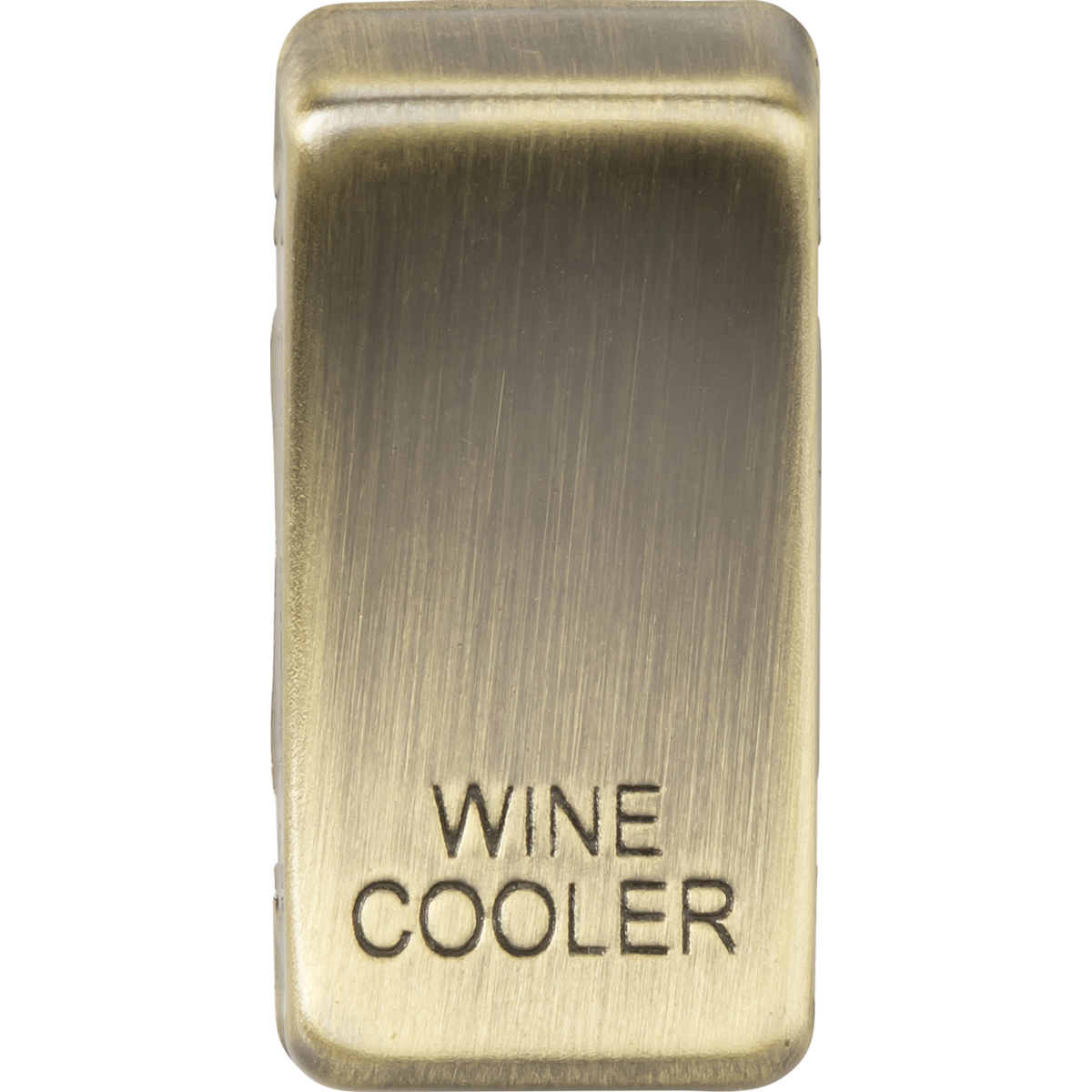 Knightsbridge GDWINEAB Switch cover "marked WINE COOLER" antique brass
