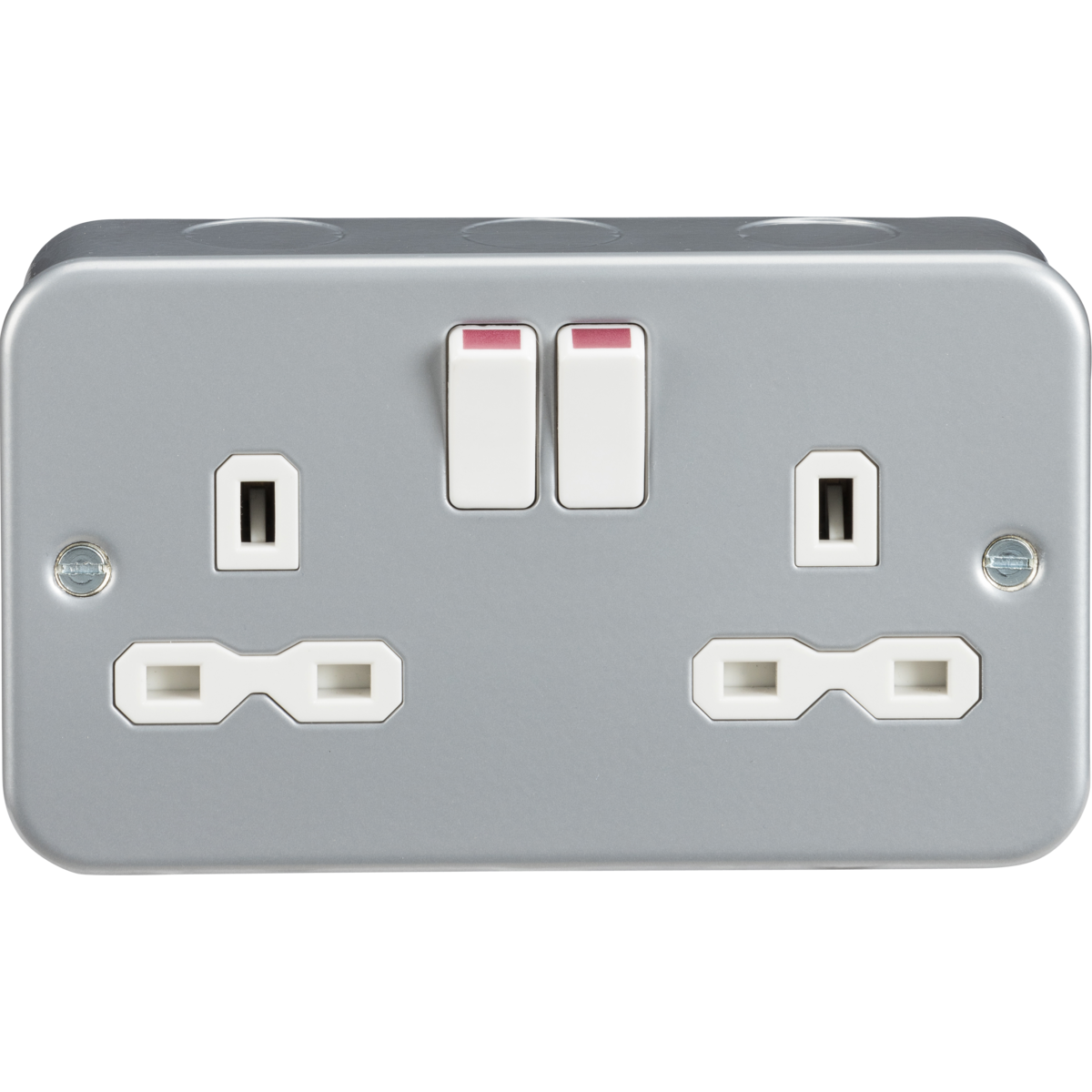 Knightsbridge MR9000 Metal Clad 13A 2G DP Switched Socket