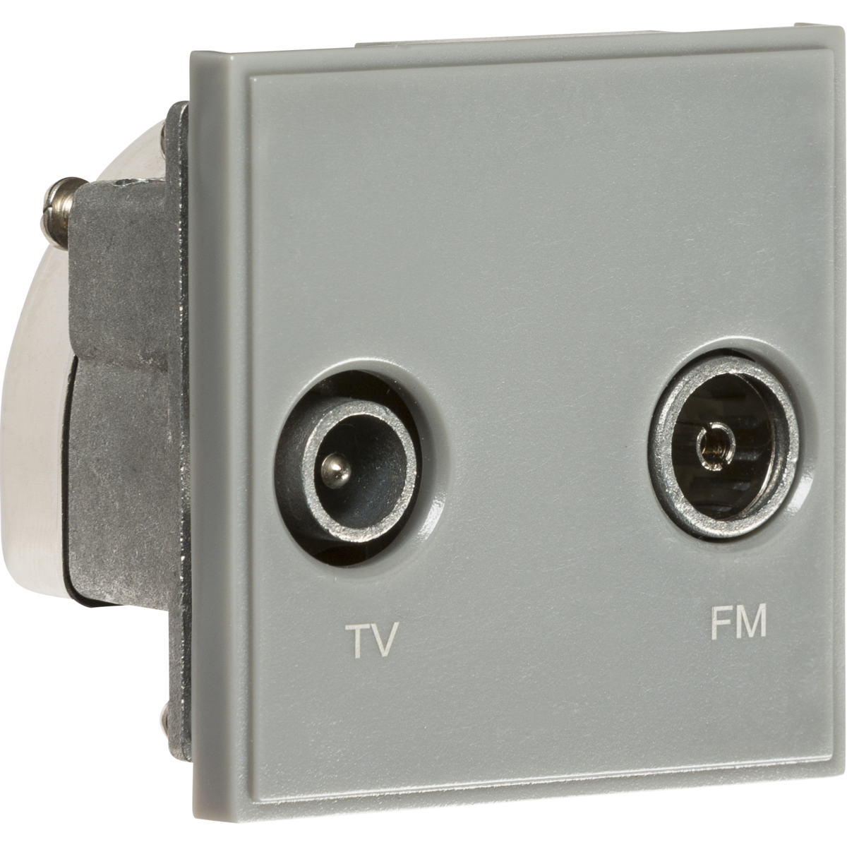 Knightsbridge NETDITVGY Diplexed TV /FM DAB Outlet Module 50 x 50mm - Grey