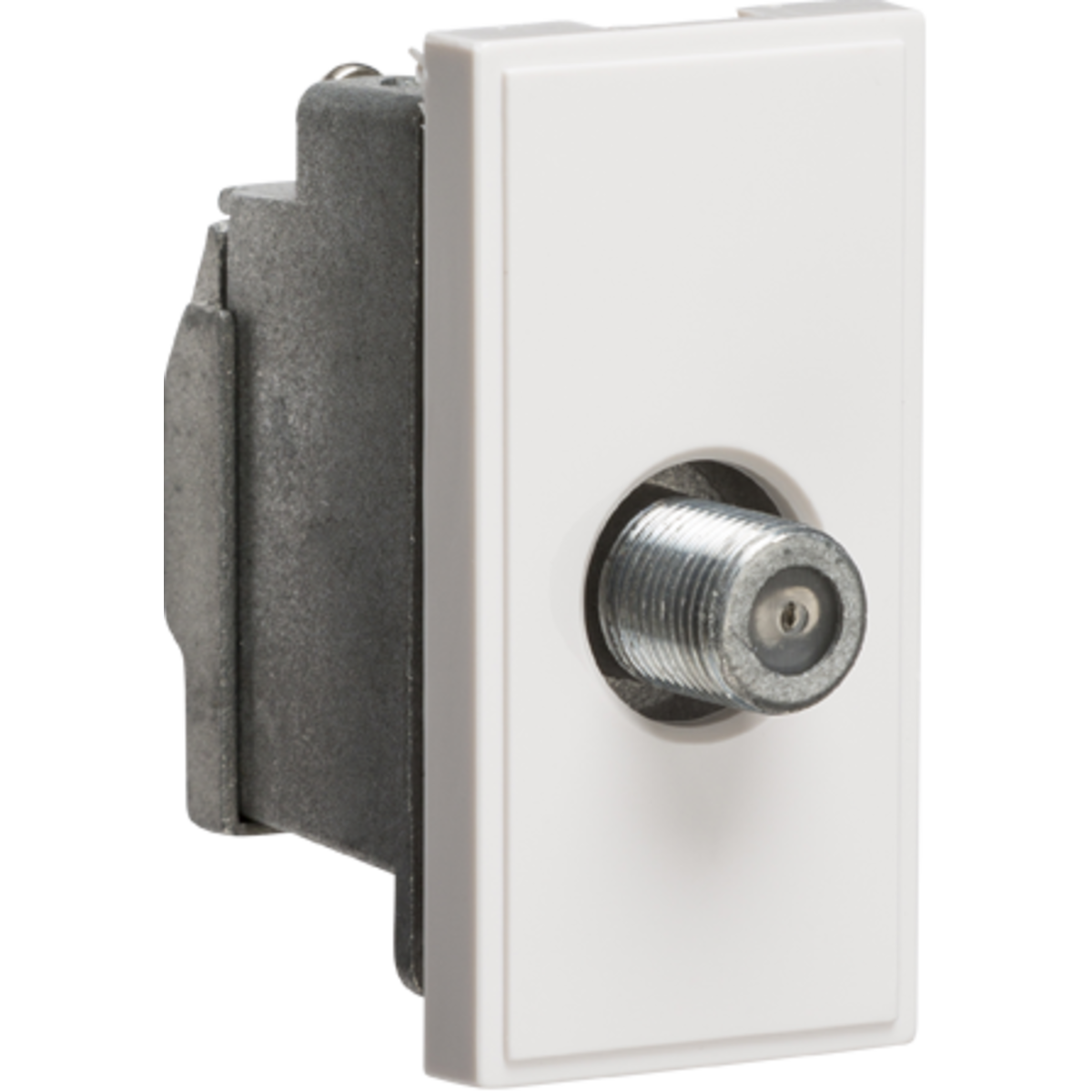 Knightsbridge NETSATSWH Screened SAT TV Outlet Module 25 x 50mm - White