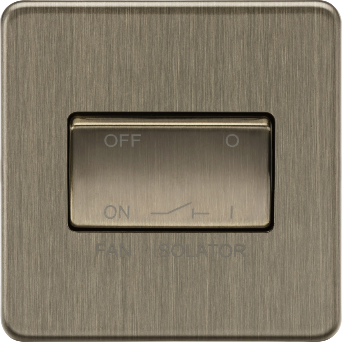 Knightsbridge SF1100AB 10A 3 pole Fan Isolator Switch Antique Brass