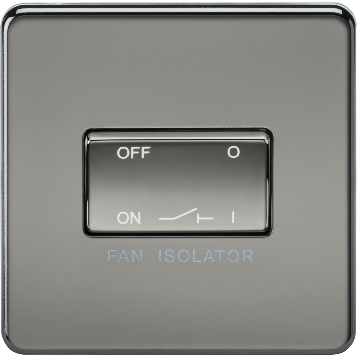 Knightsbridge SF1100BN 10A Fan Isolator Switch Black Nickel