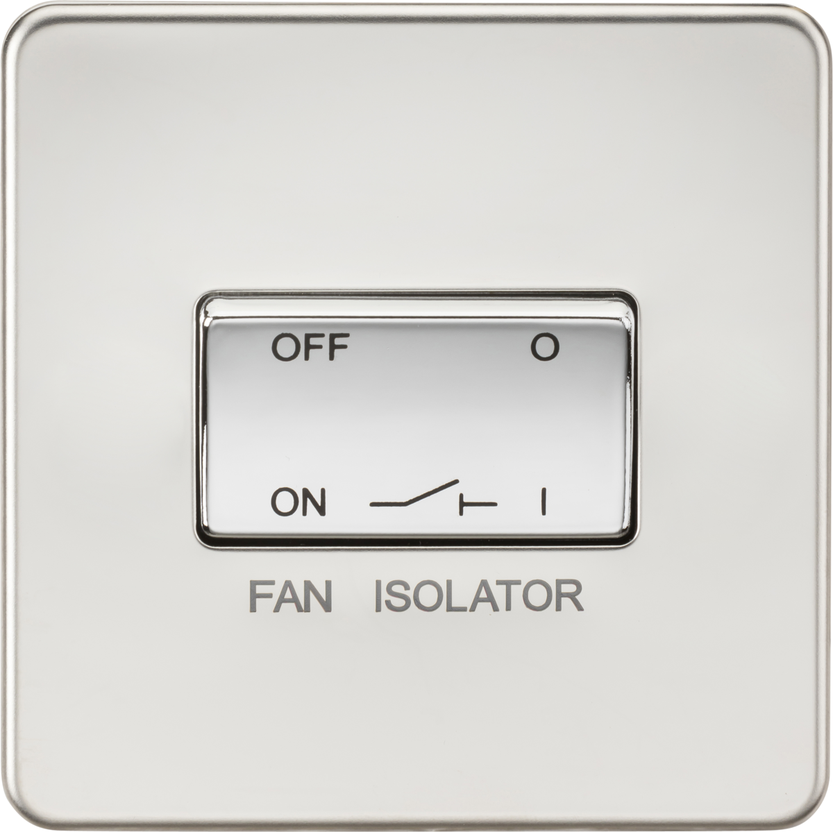 Knightsbridge SF1100PC 10A Fan Isolator Switch Polished Chrome