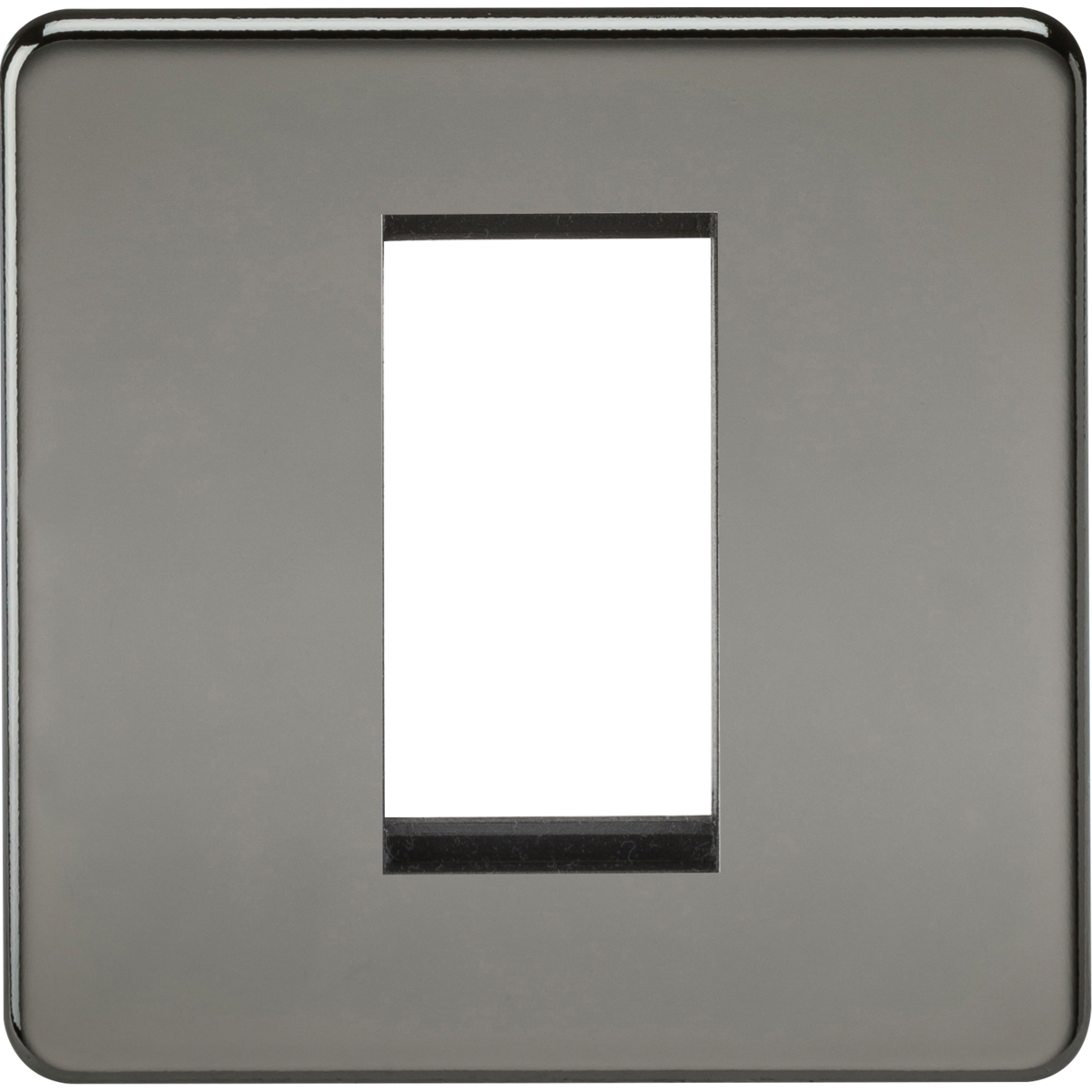 Knightsbridge SF1GBN 1G Modular Faceplate - Black Nickel