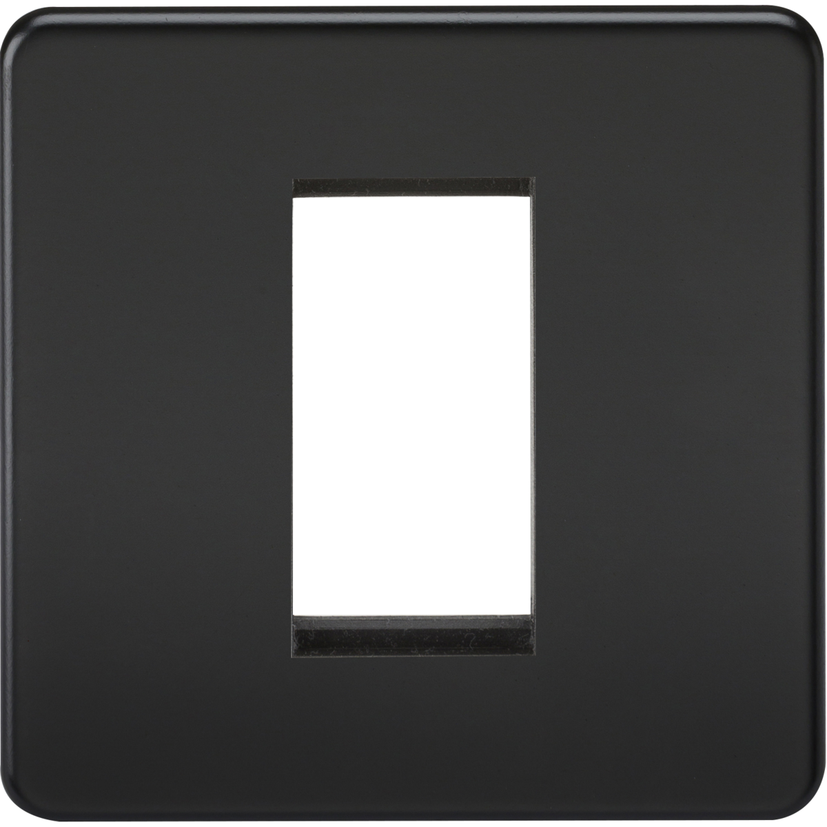 Knightsbridge SF1GMB 1G Modular Faceplate - Matt Black