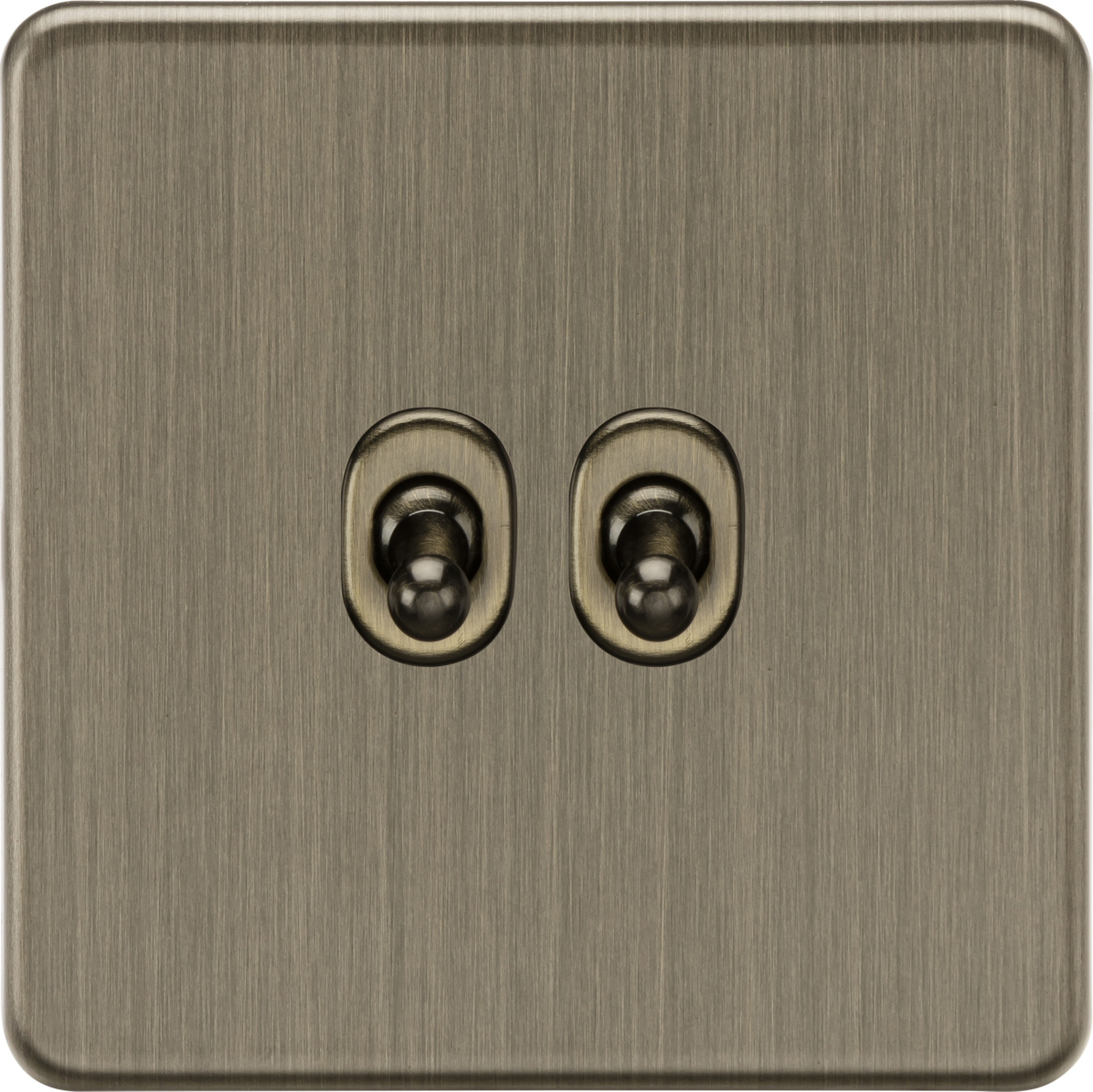 Knightsbridge SF2TOGAB 10AX 2G 2-way Toggle Switch Antique Brass