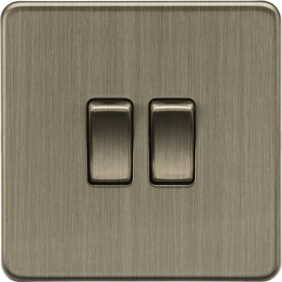 Knightsbridge SF3000AB 10AX 2G 2-Way Switch Antique Brass