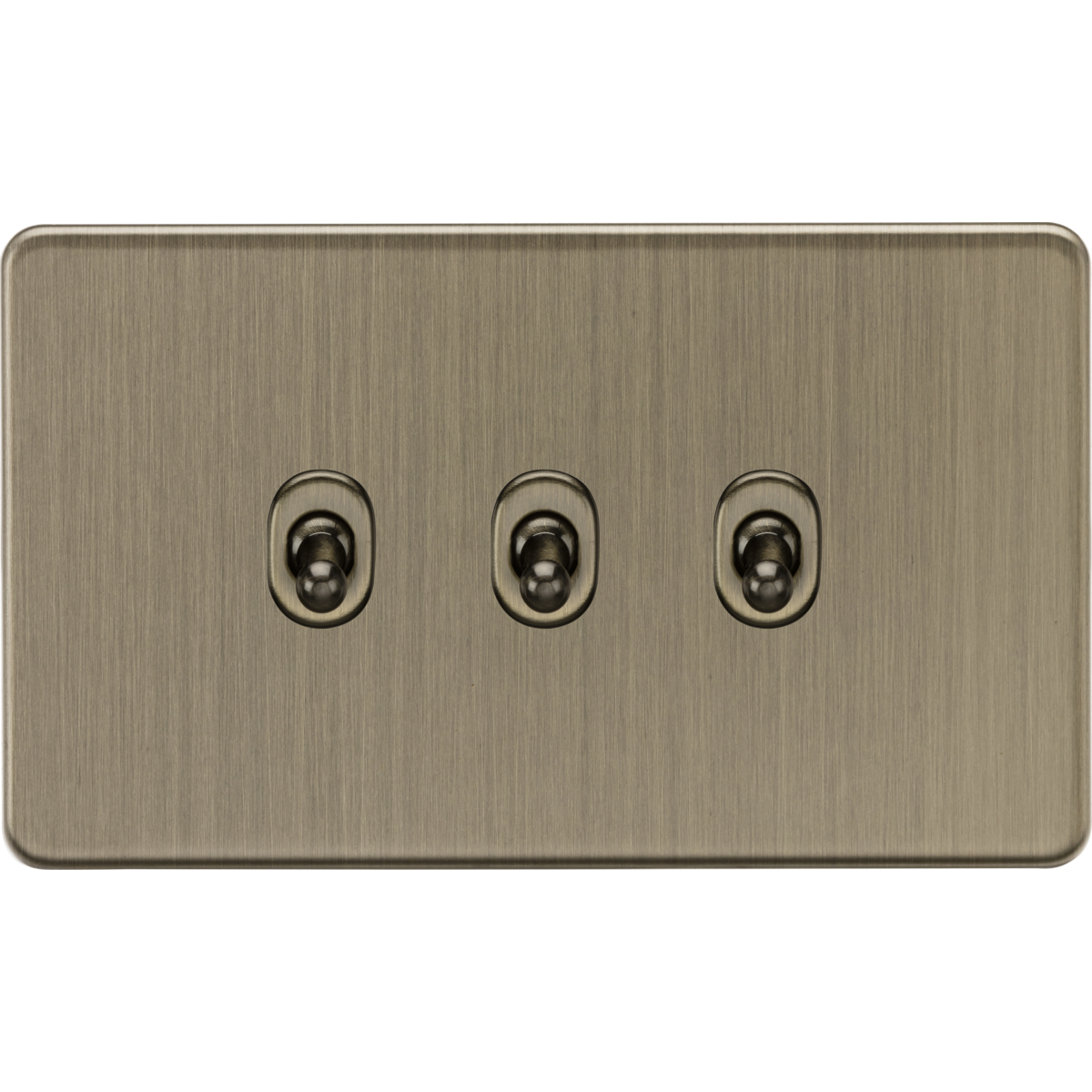 Knightsbridge SF3TOGAB 10AX 3G 2-way Toggle Switch Antique Brass