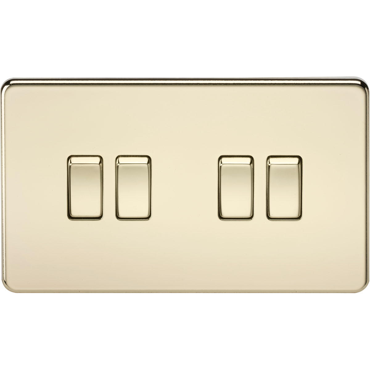 Knightsbridge SF4100PB 10AX 4G 2-way Switch Polished Brass