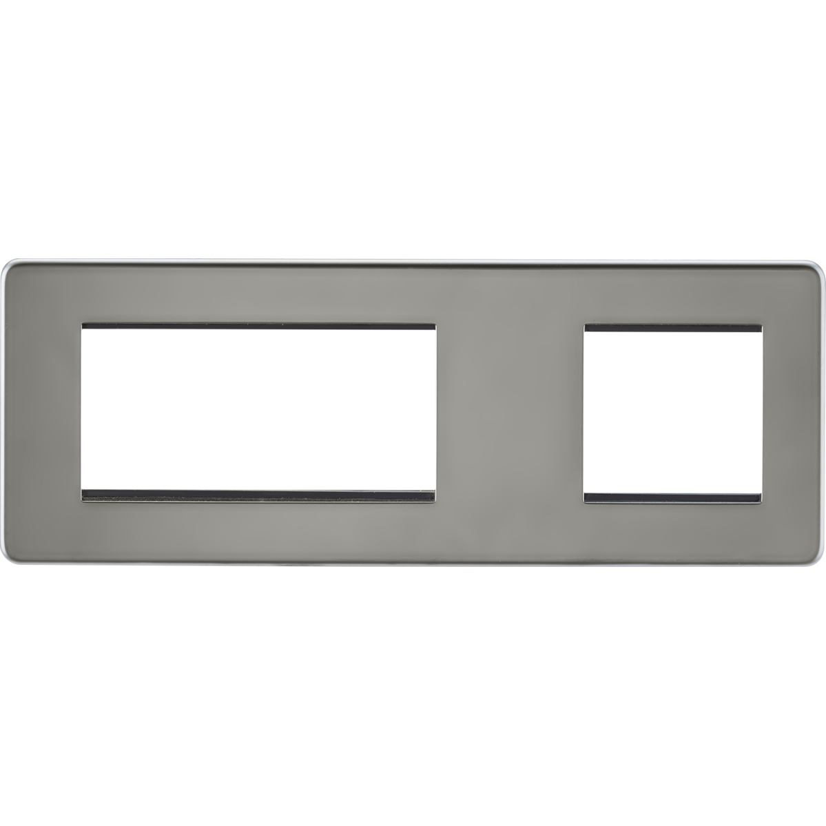 Knightsbridge SF6GBN 6G Modular Faceplate (2G + 4G) - Black Nickel