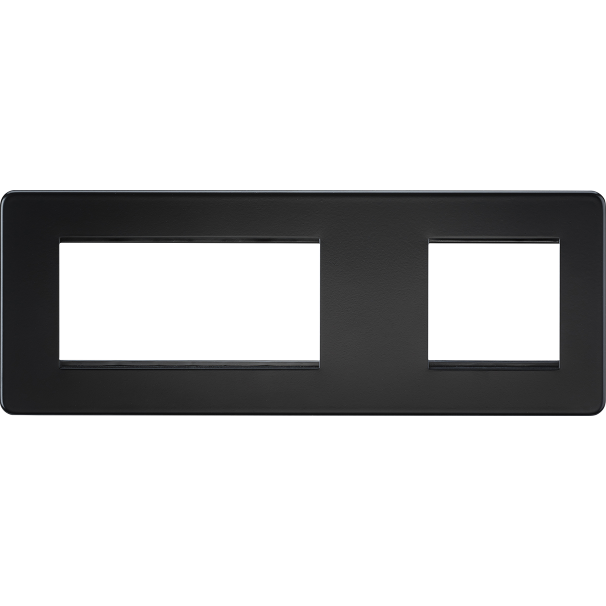 Knightsbridge SF6GMB 6G Modular Faceplate (2G + 4G) - Matt Black