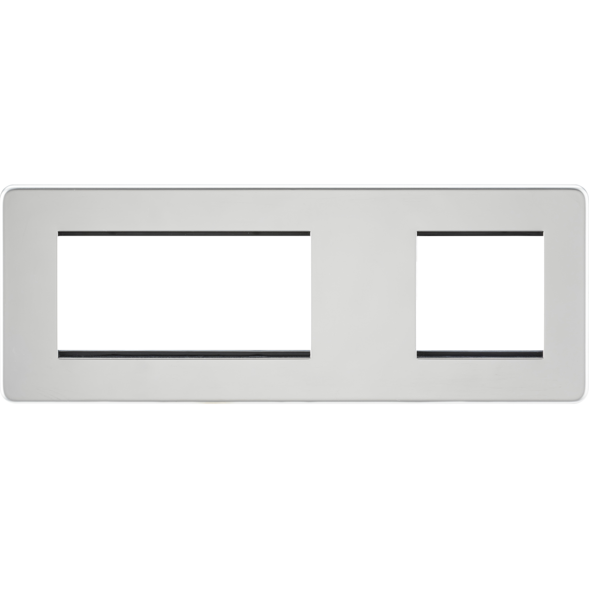 Knightsbridge SF6GPC 6G Modular Faceplate (2G + 4G) - Polished Chrome