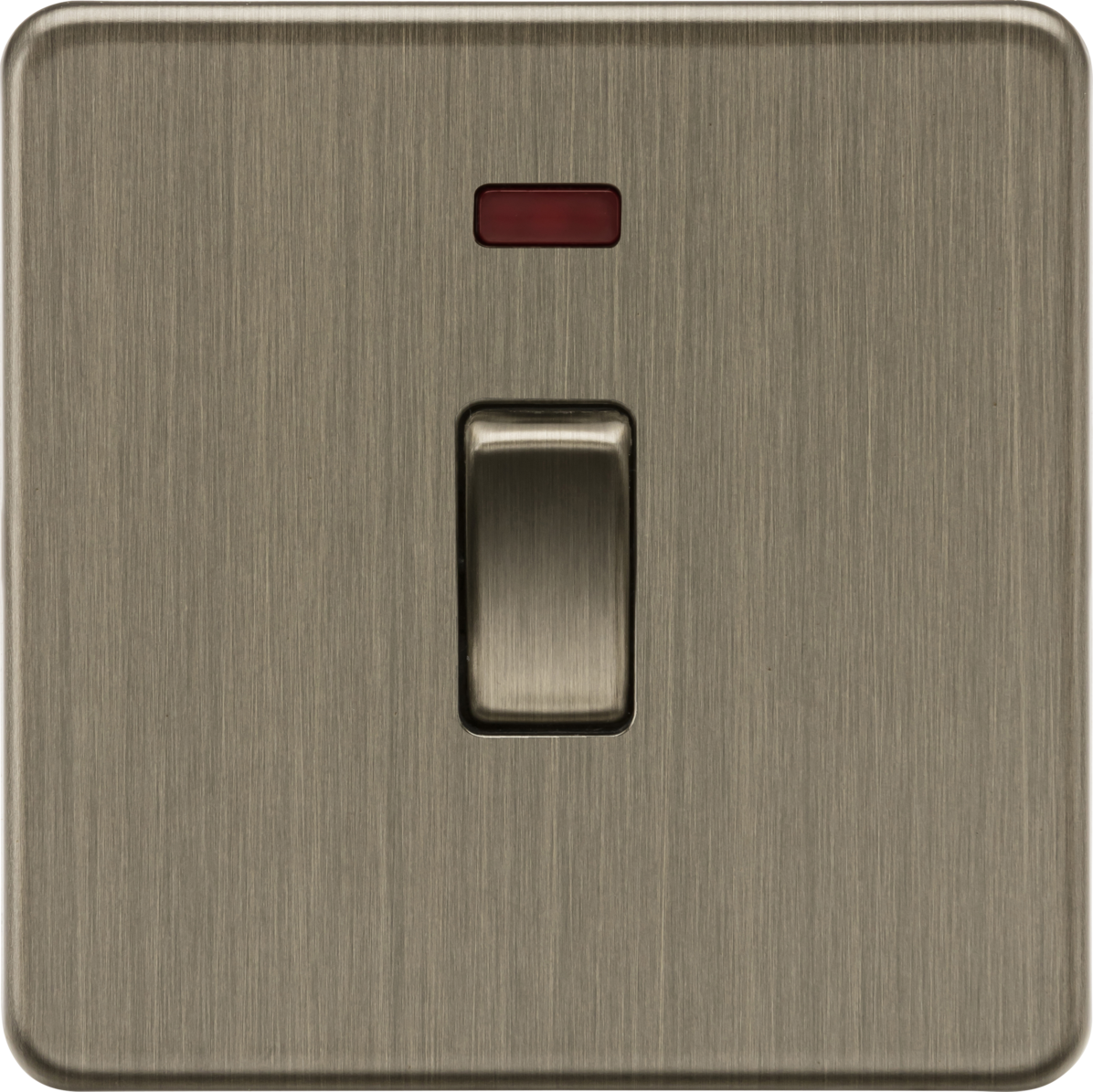 Knightsbridge SF8341NAB 20A 1G DP Switch with Neon Antique Brass